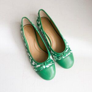Talbots Breen Floral Round toe Ballet Flats 8M